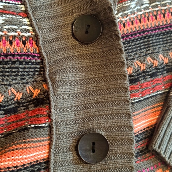 Billabong Patterned Cardigan Sweater Size S - Picture 3 of 4